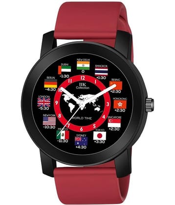 IIK COLLECTION Red Silicon Analog Men's Watch