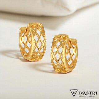 Vivastri Stylish Alloy Gold Plated Bali Earrings for Women & Girls [VIVA2550ERG]