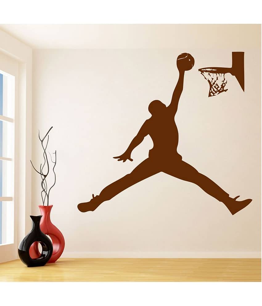 Decor Villa Let's Basketball PVC Wall Stickers