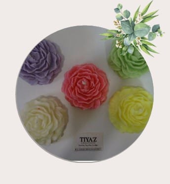 Mold Aromatic Rose Candle Lavender