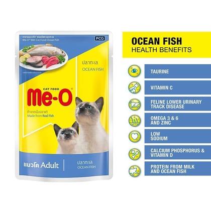 Me-O Pouch Adult Ocean Fish 80g