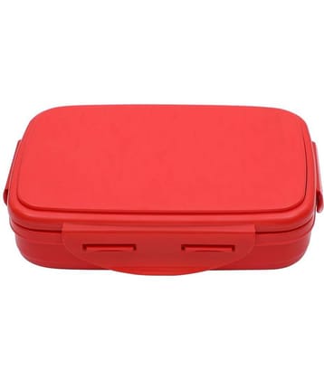 Jaypee - Red Stainless Steel Lunch Box ( Pack of 1 )