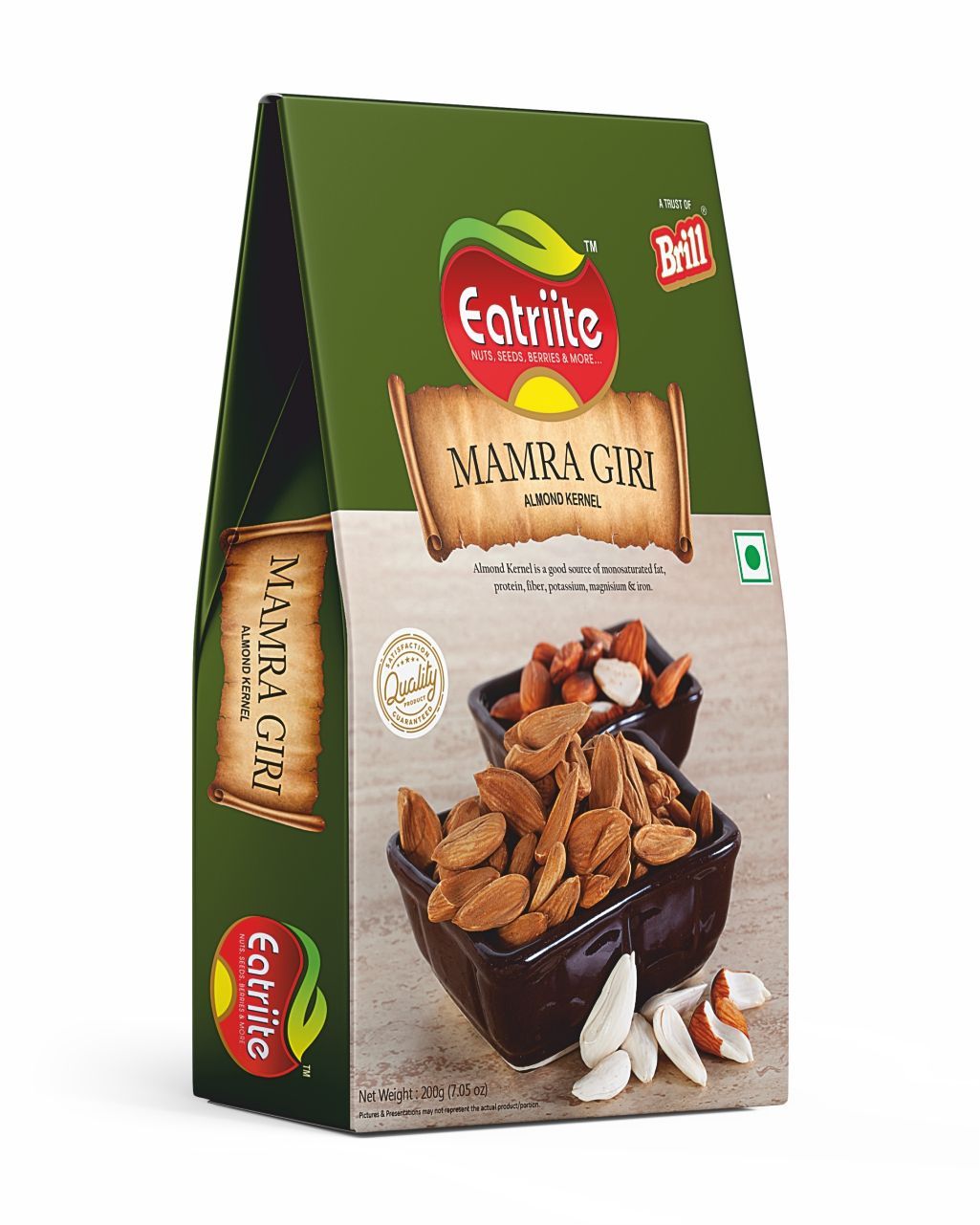 Eatriite Mamra Badam Giri Almonds, 200 gm