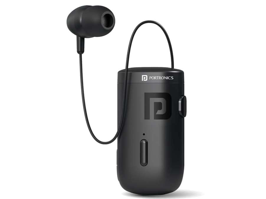Portronics Harmonics Klip 6 Upto 30 Hours Playtime, Vibration Prompt, Bluetooth Version 5.3, Strong Clip