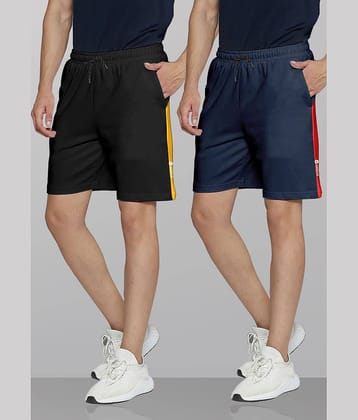 Ardeur Multi Cotton Blend Men's Shorts ( Pack of 2 )