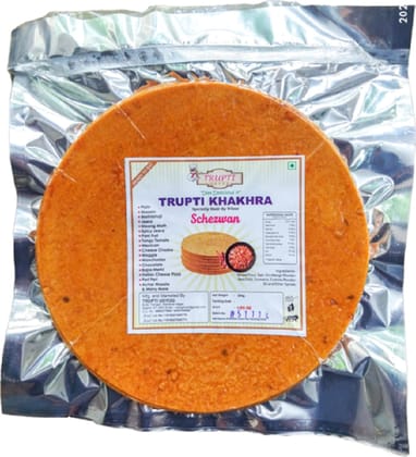 Trupti Udyog Schezwan Khakhra (1kg, 6 Pieces) | Spicy Chinese Chutney Flavor | Fiery Roasted Wheat Crisps | Hot & Crunchy Snack