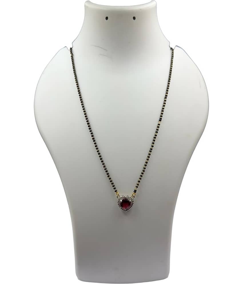 Charms Red Mangalsutra ( Pack of 1 )