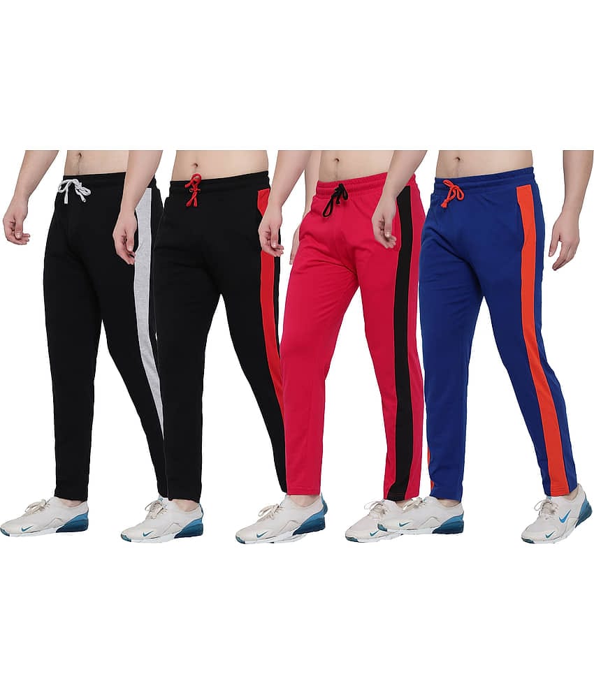 DIAZ Cotton Trackpants/Trousers For Men Pack of 4