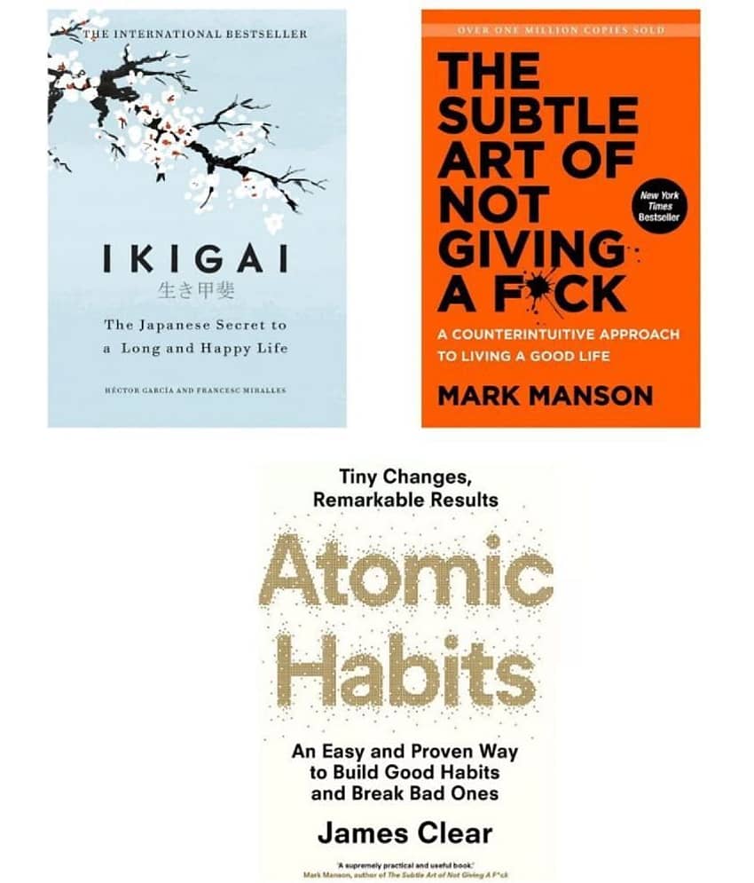 ( Combo of 3 books ) IKIGAI + Atomic habit + The subtle art