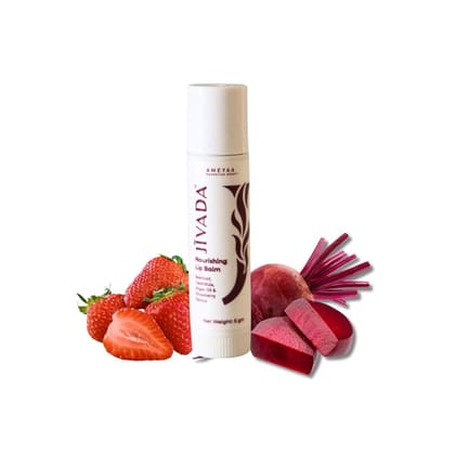 Jivada Tinted Lip Balm with SPF for Dry, Dark & Chapped Lips | 12-Hour Hydration | Beetroot, Shea Butter & Vitamin E | Brightening, Glossy, Non-Sticky | Men & Women | Soft Glossy Finish | Paraben, Sulphate-Free | 5g Jivada Tinted Lip Balm with SPF for Dr