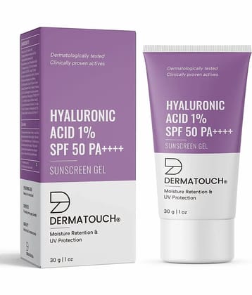 Dermatouch Hyaluronic Acid 1% Sunscreen  Spf 50 Pa++++, 30gm