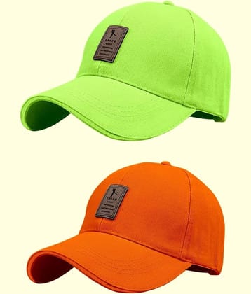 Babji Pack of 2 cotton Men's Cap ( Green )