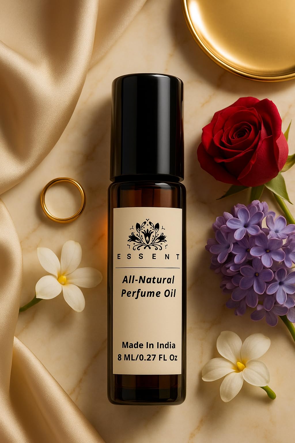 Essent Good Girl Supreme Roll-On Attar | Inspired by CH Good Girl Supreme | Long Lasting Alcohol-Free Perfume Oil for Women | 0.27 fl. oz. (8 ml)