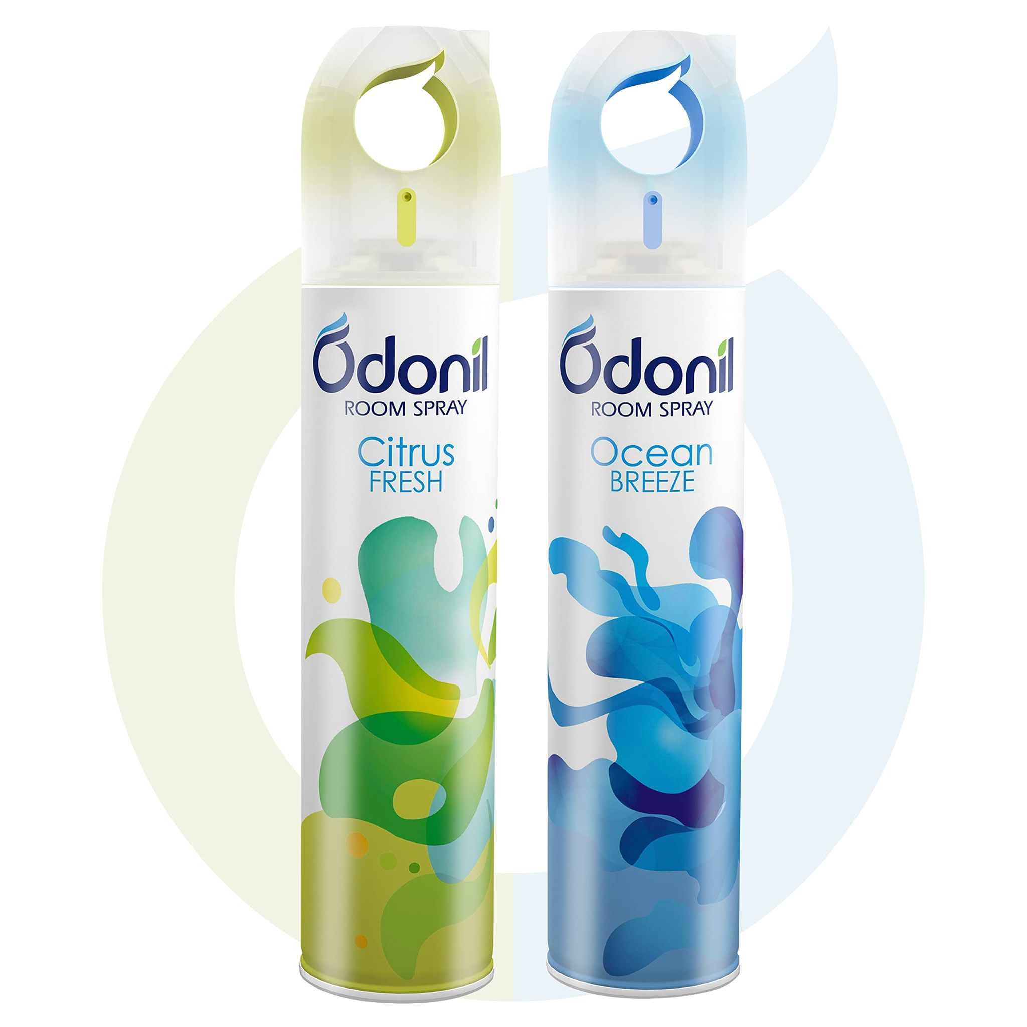 Odonil Room Air Freshener Spray - 440ml Combo (Pack of 2, 220ml each) | Citrus Fresh & Ocean Breeze | Nature Inspired Fragrance | Long Lasting Fragrance | For Bathroom, Toilet, Home & Office