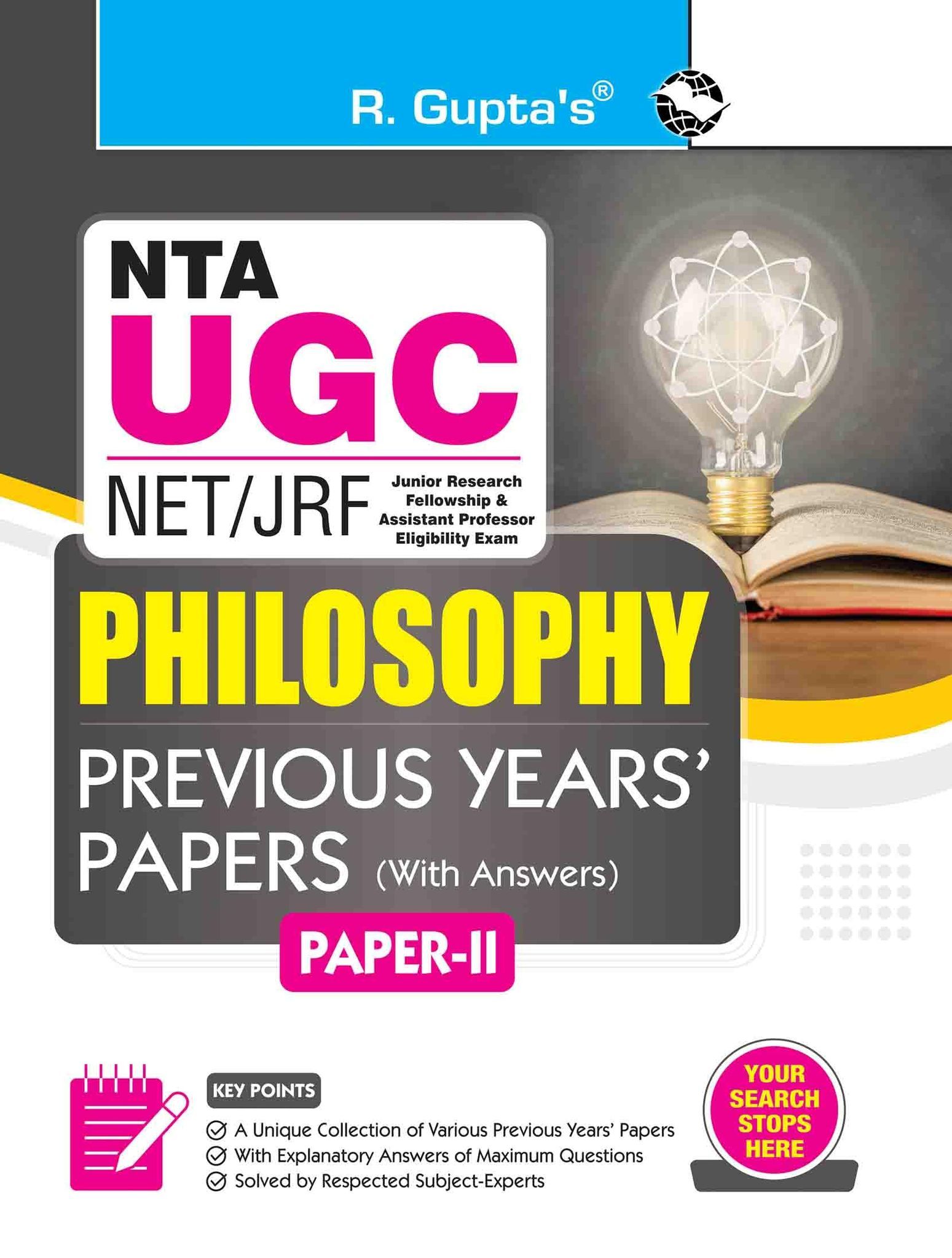 NTA-UGC-NET/JRF: Philosophy (Paper II) Previous Years' Papers [Paperback] [Jul 02, 2025] RPH Editorial Board