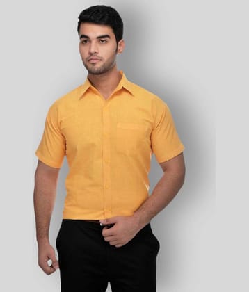 DESHBANDHU DBK - Yellow Cotton Regular Fit Men's Formal Shirt (Pack of 1)