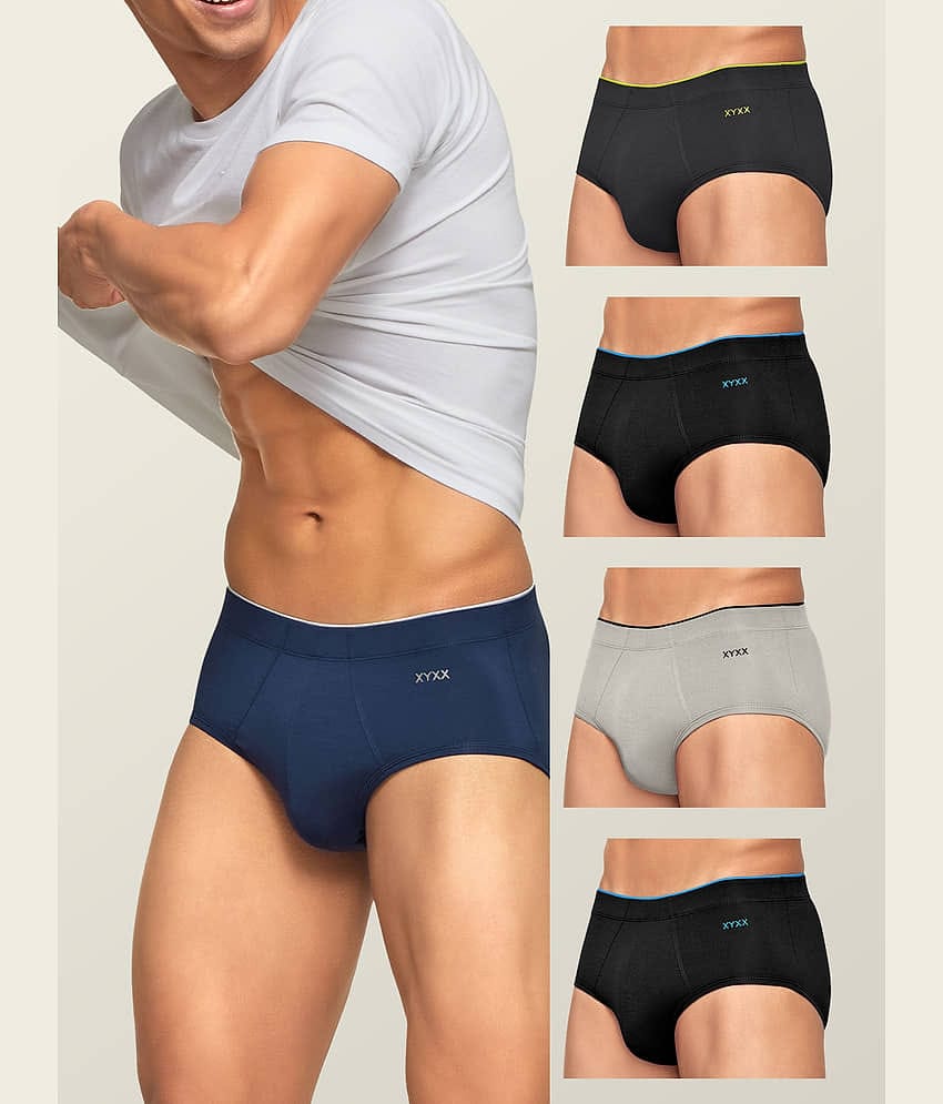XYXX Pack of 5 Modal Briefs For Men's ( Multicolor )