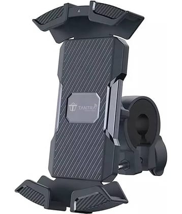 TANTRA S1A Mobile Holder for Bikes One Touch Technology Bike Mobile Holder for Maps and GPS Navigation, 360° Rotation, Firm Griping, Anti Shake Mobile Stand for Bike Accessories, Bi Cycle Accessories