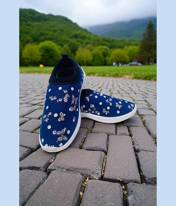 Fabbmate - Blue Girl's Slip On ( 1 Pair )