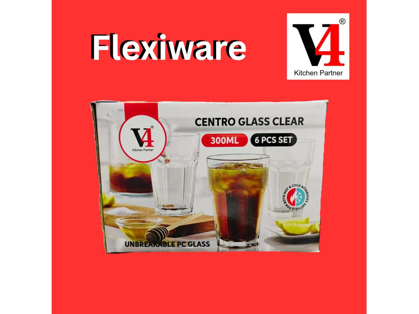 V4 Centro Glass Clear - 300ml