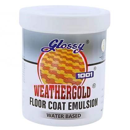 1001 Weathergold Floor Coat Emulsion - Breathable, Non-Slip, Anti-Fungal, UV & Abrasion Resistant Emulsion for Paver Blocks, Cement & Driveway Tiles - Long-Lasting, High Flexibility,