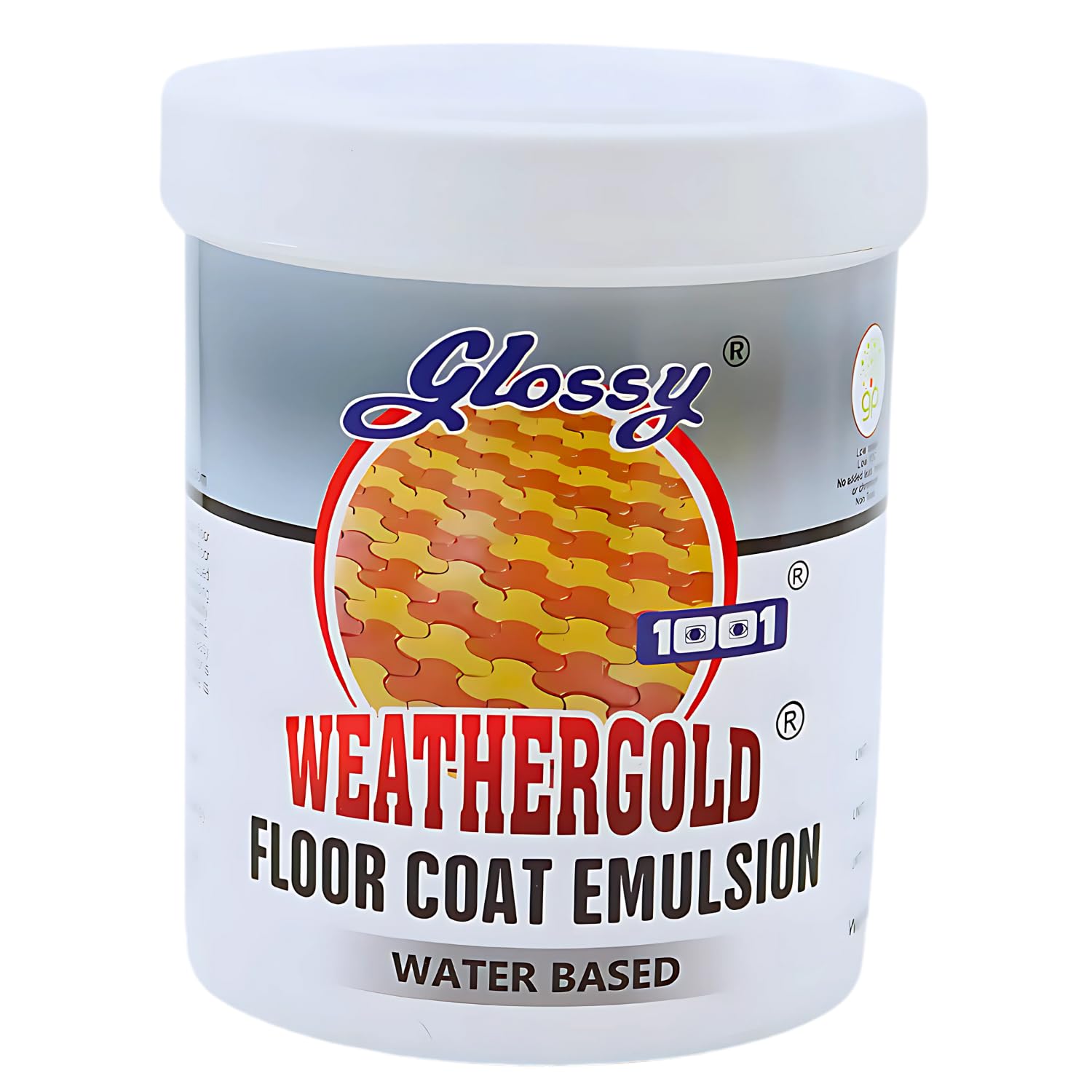 1001 Weathergold Floor Coat Emulsion - Breathable, Non-Slip, Anti-Fungal, UV & Abrasion Resistant Emulsion for Paver Blocks, Cement & Driveway Tiles - Long-Lasting, High Flexibility,