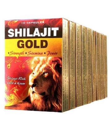 Cackle's Shilajit Gold Capsule (100 Capsules) Capsule 10 no.s Pack Of 10