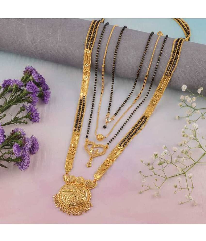 MGSV - Golden Mangalsutra Set ( Pack of 4 )