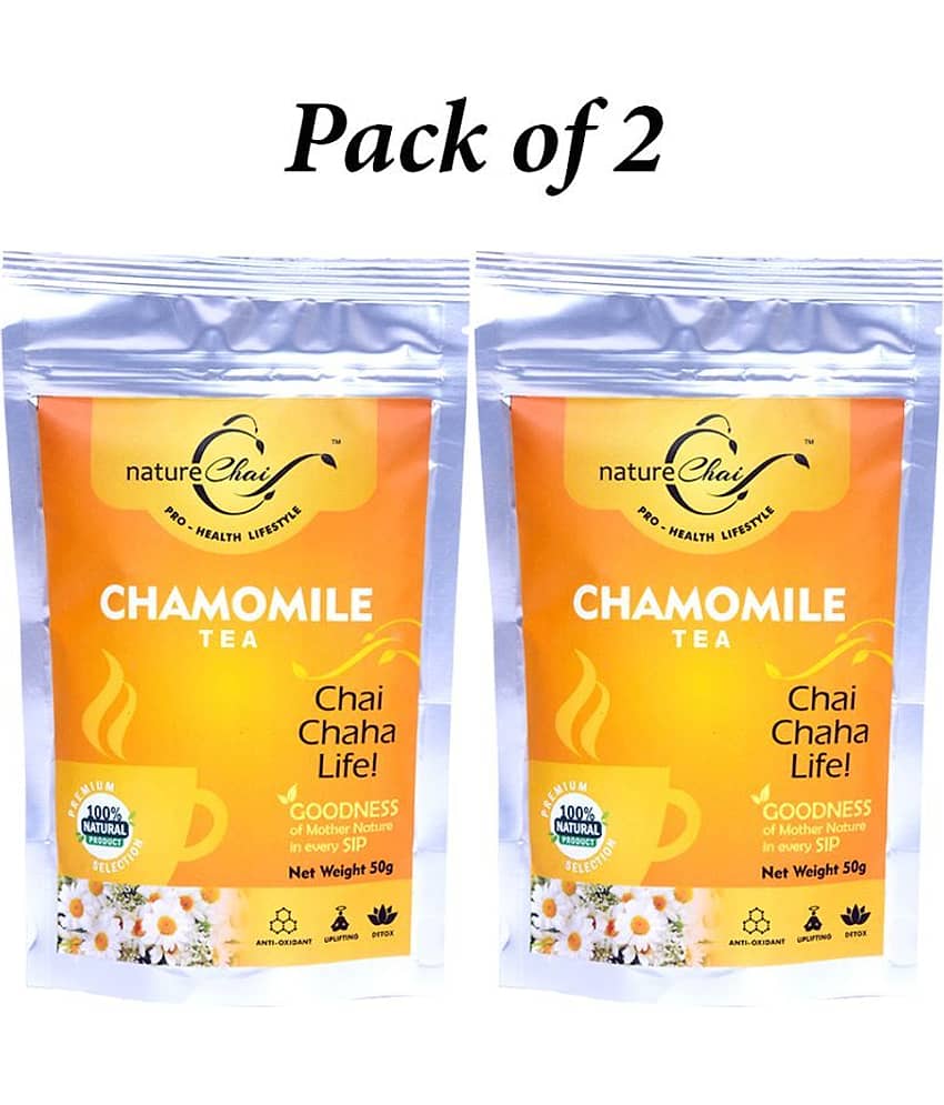 nature Chai Chamomile Tea Loose Leaf 50 gm Pack of 2