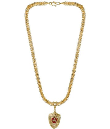 KRIMO - Golden Pendant set ( Pack of 1 )