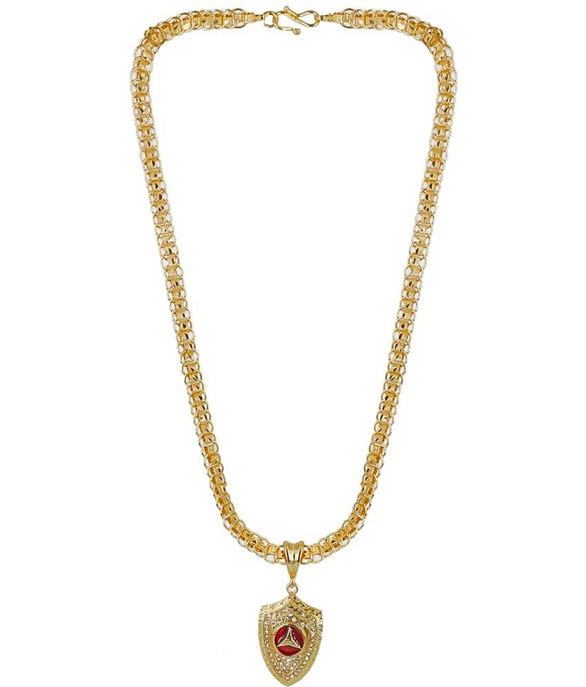 KRIMO - Golden Pendant set ( Pack of 1 )