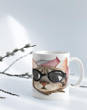 The Magical Gifts Cool Cat Mug with Sunglasses Funny Printed Ceramic Coffee Mug for Cat Lovers Quirky Gift for Friends Office Home Use Unique Animal Lover Coffee Cup The Magical Gifts Cool Cat Mug with Sunglasses Funny Printed Ceramic Coffee Mug for Cat Lovers Quirky Gift for Friends Office Home Use Unique Animal Lover Coffee Cup