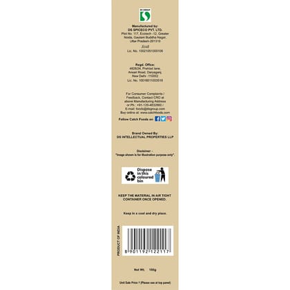 Catch Straight Premium BIB || White Pepper Powder || 100 Grams Catch Straight Premium BIB || White Pepper Powder || 100 Grams