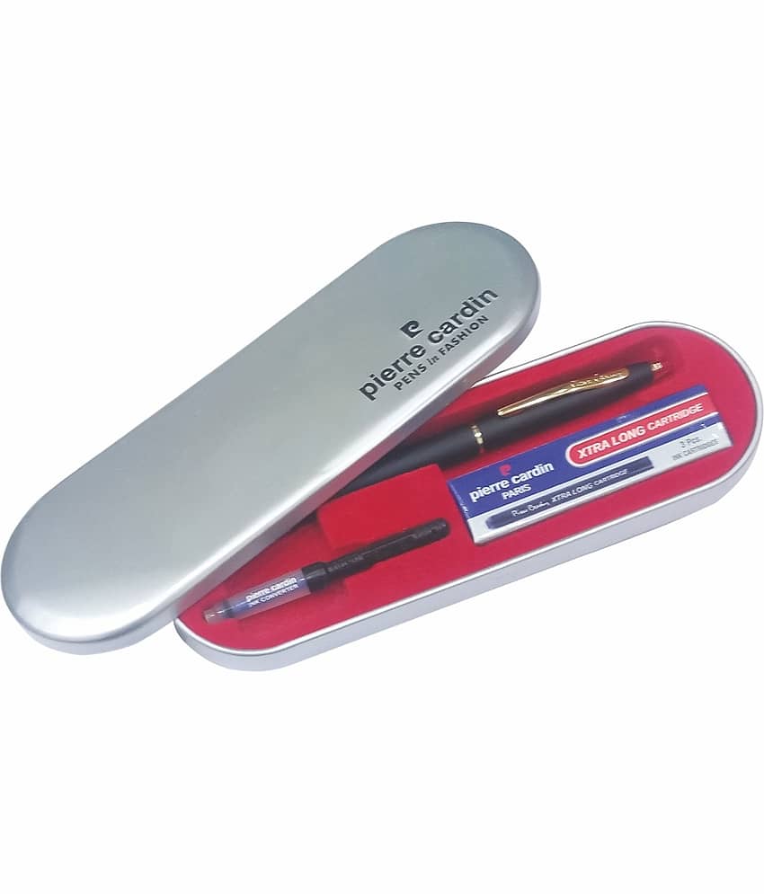 Pierre Cardin Kriss Japan Black Fountain Pen (Blue)