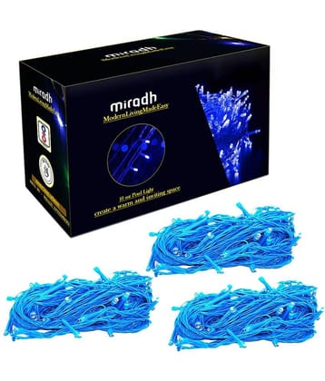 MIRADH - Blue 10Mtr String Light ( Pack of 2 )