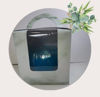 Decorative Lavender Jar Aromatic Candle