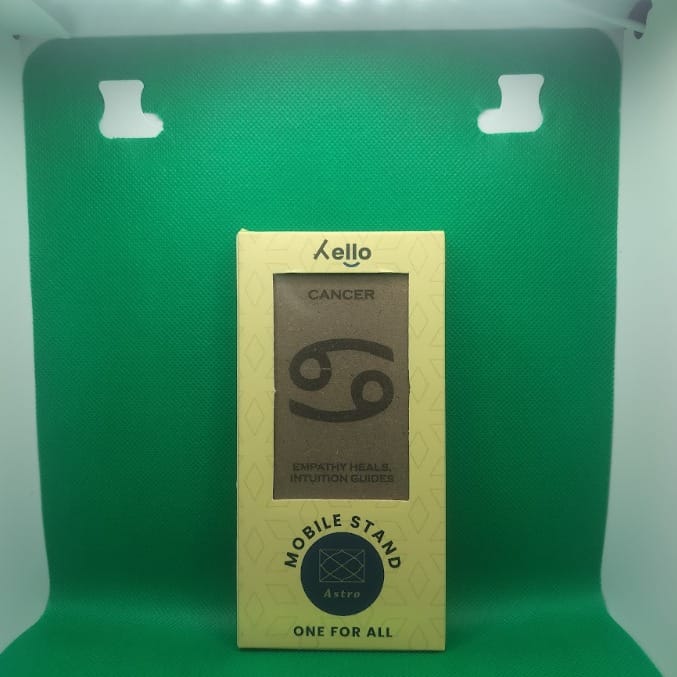 Hello Wooden Mobile Stand Cancer