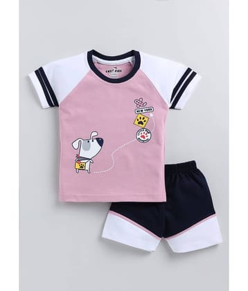 CUTOPIES Pack of 1 Unisex for Baby Cotton Blend T-Shirt & Shorts ( Mustard )