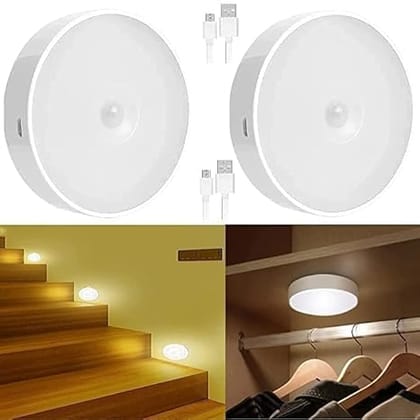 SMARTCAM Motion Sensor Light for Home with USB Charging Wireless Self Adhesive LED Magnetic Motion Activated Light Motion Sensor Rechargeable Light Motion Activated