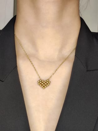 Bead Heart Necklace