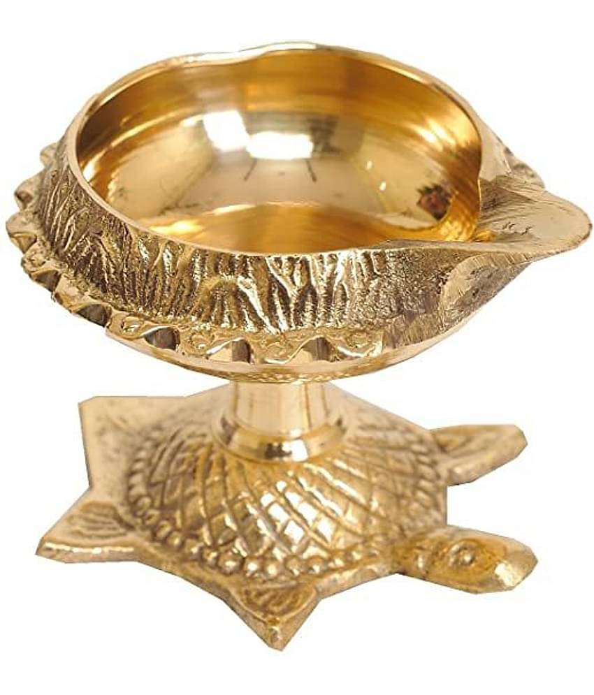 FASHION BIZZ Brass Table Diya - Pack of 1