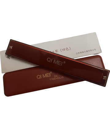 QEMEI  TERMOLA 24  HOLE MOUTH ORGAN RED