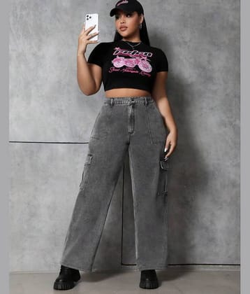 9x denims - Grey Denim Regular Fit Women's Jeans ( Pack of 1 )