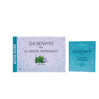 Goodwyn Peppermint Tea (20 Tea Bags) | Herbal Tea Made With Peppermint Leaves | 100% Natural | No Caffeine Non Bitter | Rich in Antioxidants