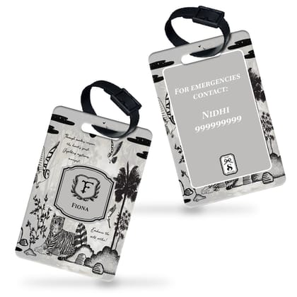 Jungle's Sonnet Bag Tag-Grey