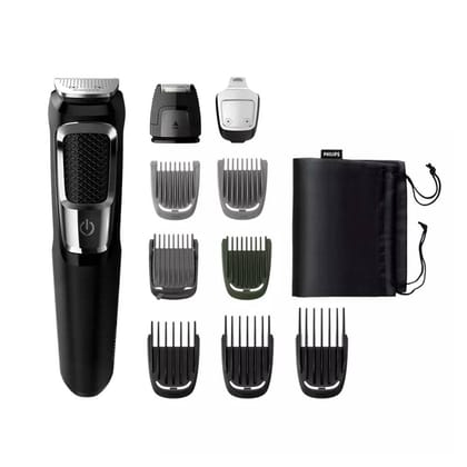 Philips MG3750/33 Unisex Multi Groomer Set Grooming Kit Trimmer- Black
