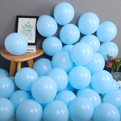 Blue Pastel Colour 12" Balloons 30 Pcs