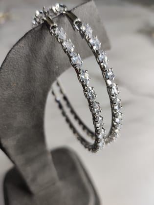 Lily Hoops, Silver