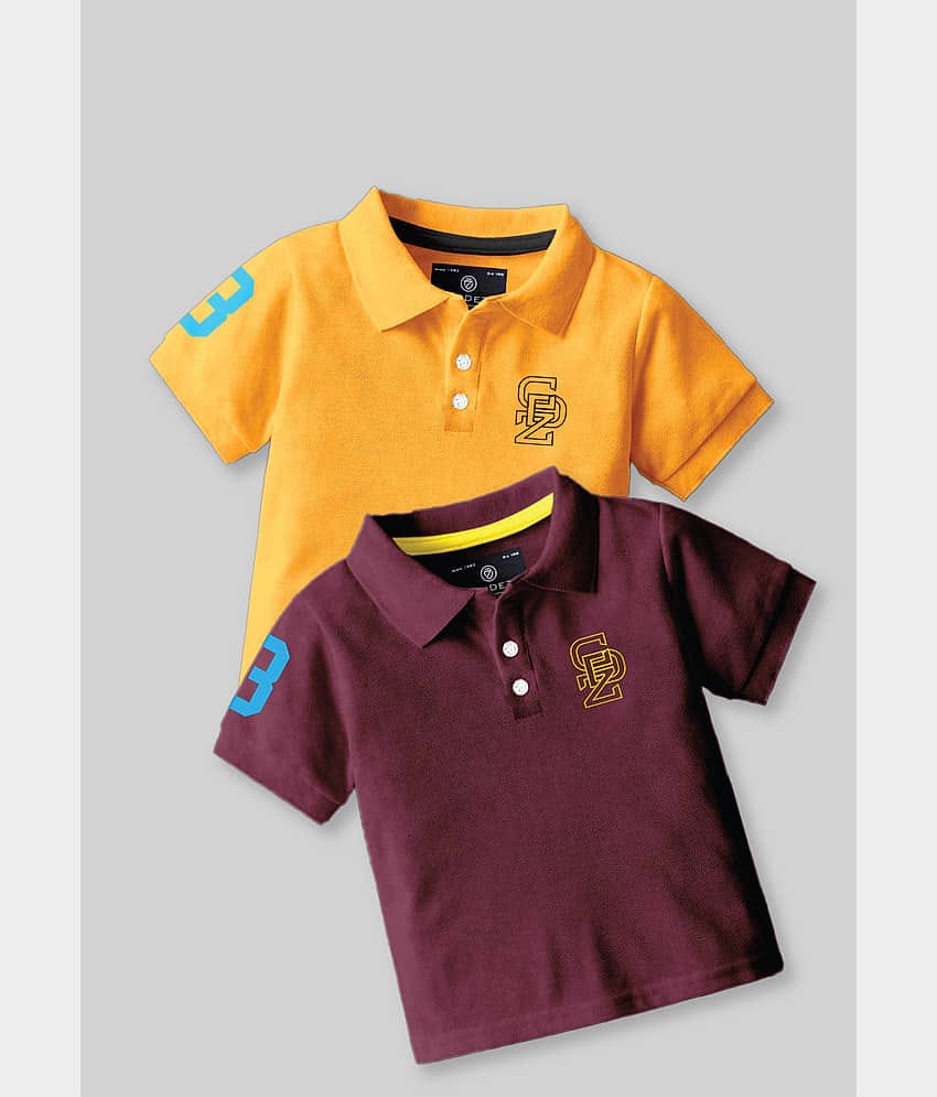 CODEZ Pack of 1 Boys Cotton Blend Polo T-Shirt ( Multicolor )