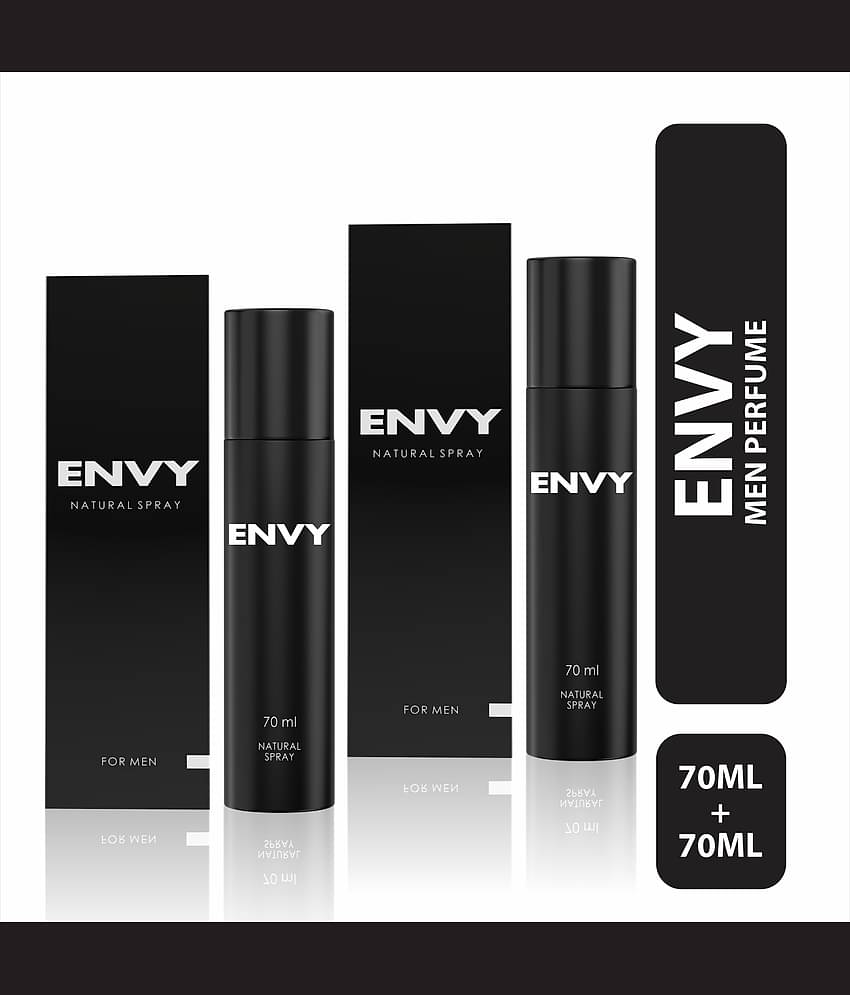 Envy Natural Spray Perfume Premium & Long Lasting Eau de Parfum - For Men 70 ml, (Pack of 2)